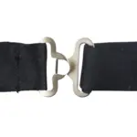 Bow Tie Black Satin Clip On Mens Boys Unisex Tuxedo Shirt Classic Bowtie - Image 3
