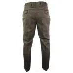 Mens Vintage Tweed Check Trouser Herringbone Tan Brown Slim Fit Regular - Image 3