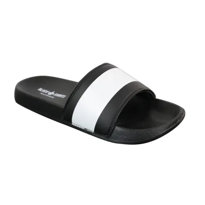 Mens Black White Stripes Spikes Flip Flops Slippers Summer Beach Casual Walking - Image 11