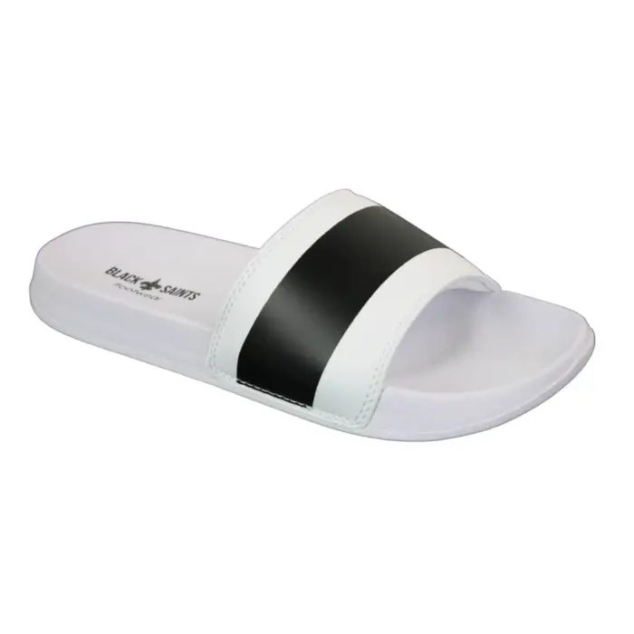Mens Black White Stripes Spikes Flip Flops Slippers Summer Beach Casual Walking - Image 17
