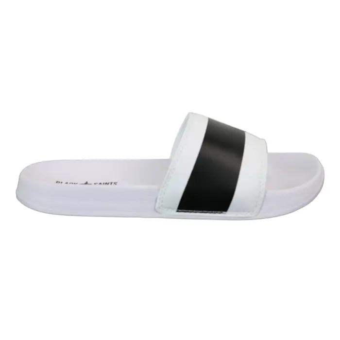 Mens Black White Stripes Spikes Flip Flops Slippers Summer Beach Casual Walking - Image 16