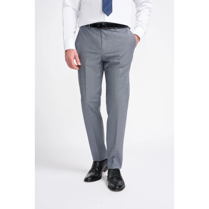 Men's Trousers Grey Formal Suit Pants - Image 1