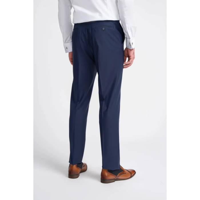 Men's Trousers Navy Blue Formal Suit Pants - Image 2