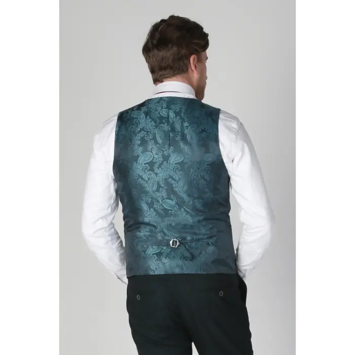 Jasper - Men's Olive Green Waistcoat Formal Elegant - Image 2