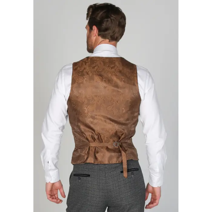Ralph - Men's Classic Navy Tweed Waistcoat - Image 2