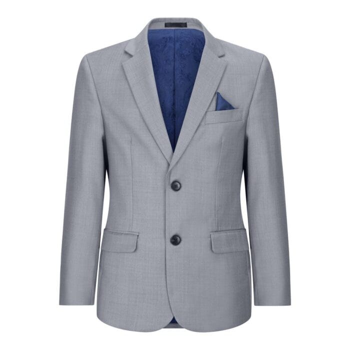 Boys 3 Piece Light Grey Suit Classic Wedding Party Vintage Christening - Knighthood Store