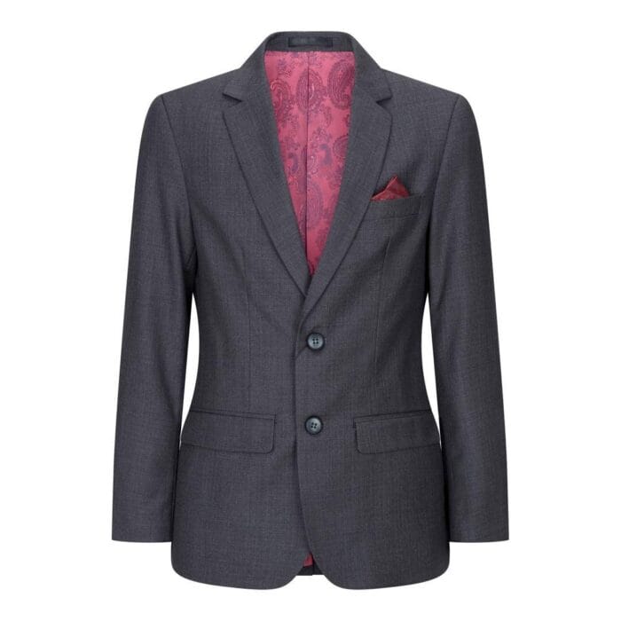 Boys 3 Piece Charcoal Dark Grey Suit Classic Wedding Party Vintage - Knighthood Store