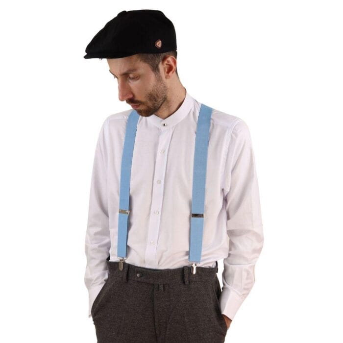 Mens Classic Retro Trouser Braces Suspenders 1920s Gatsby Peaky Blinders Colours - Knighthood Store