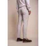 Mens Stone Grey Linen 2 Piece Summer Suit - Knighthood Store