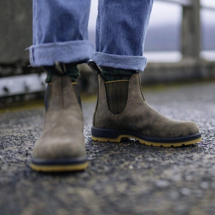 Blundstone 1944 Brown Leather Chelsea Boots Cushioned Absorbtion - Knighthood Store
