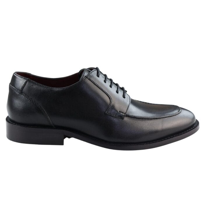 Mens Real Full Leather Welted Derby Shoes Smart Casual Black Wine Classic Vintage - Knighthood Store
