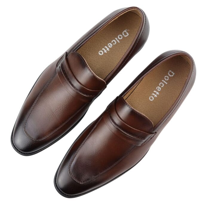 Men's Moccasin Loafers Shoes Leather Lined Slip On Smart Formal Shoe Black Brown - Knighthood Store