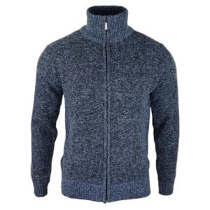 Mens Jumper Jacket Fleece Fur Lined Cardigan Knitted Warm Winter Casual Zipped - Knighthood Store