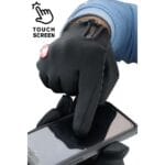 Mens Zip Stretch Cycling Gloves Trouch Screen Ultra Grip Road Mountain Bike - Knighthood Store