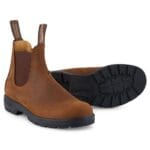 Blundstone 562 Crazy Horse Brown Leather Chelsea Boots Tan Nubuck Classic - Knighthood Store