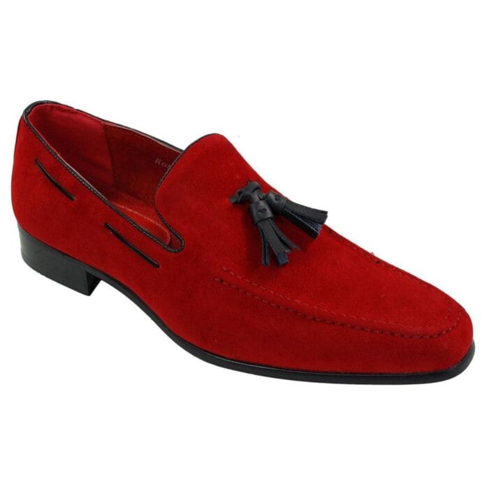 Mens Suede Loafers Driving Shoes Slip On Tassle Design Leather Smart Casual - Knighthood Store