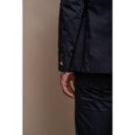 Mens Navy 2 Piece Suit Lightweight Cotton - Knighthood Store