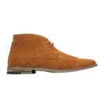 Mens Suede Ankle Boots Chelsea Laced Real Leather Lined Italian Design Smart Casual - Knighthood Store
