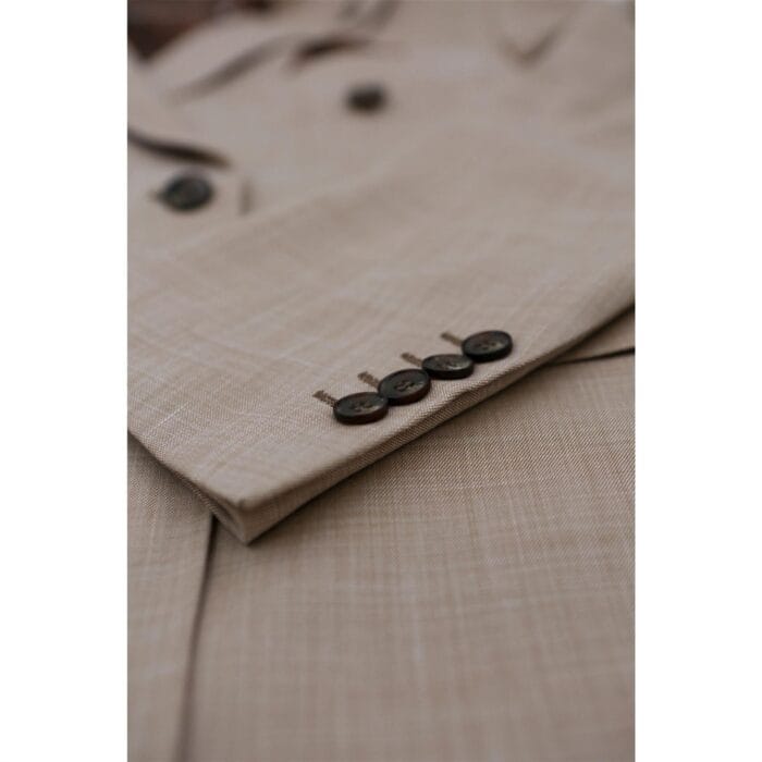 Men's Blazer Beige Sport Coat Tailored Fit Summer Suit Jacket - Knighthood Store