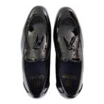 Mens Tassel Slip On Black Shoes Shiny Patent Smart Casual Formal Driving Retro - Knighthood Store