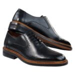 Mens Brogue Oxford Shoes Tan Brown Black Laced Leather Goodyear Welted - Knighthood Store