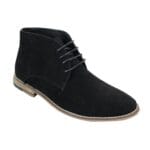 Mens Suede Ankle Boots Chelsea Laced Real Leather Lined Italian Design Smart Casual - Knighthood Store