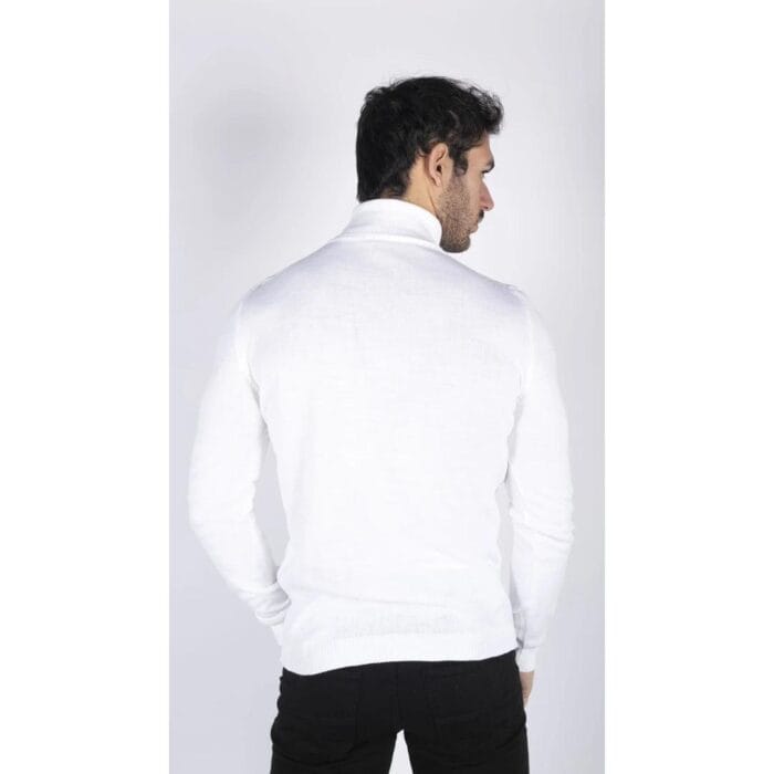 Mens Polar Neck Jumper Roll Neck High Turtle Neck Slim Fit Light Weight - Knighthood Store