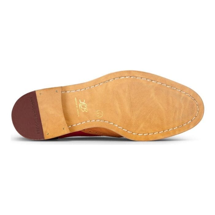 Mens Tan Navy Brown Red Brogue Shoes Laced Classic Vintage Formal Real Leather - Knighthood Store