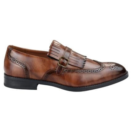 Mens Oxford Monk Shoes Smart Formal Classic Slip On Dress - Knighthood Store
