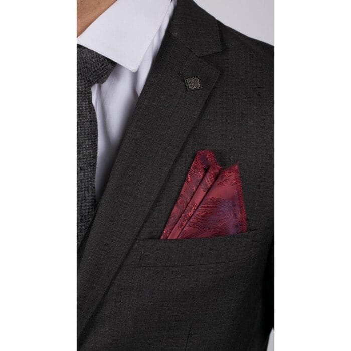 Mens Dark Grey Charcoal 3 Piece Suit Classic Stitch Wedding Summer Prom Classic - Knighthood Store