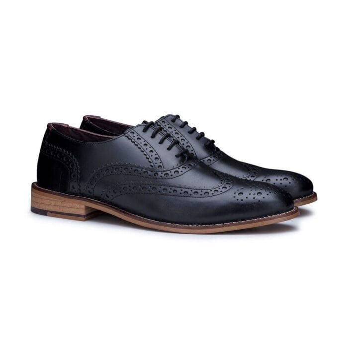 Mens Real Leather Vintage Shoes Brogues 1920s Suede Tweed Laced Shoes Smart Formal - Knighthood Store