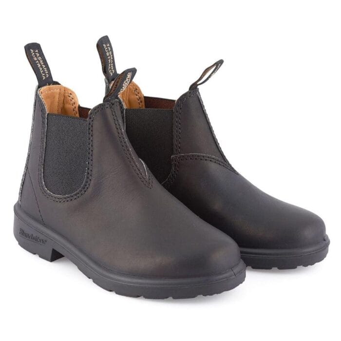 Blundstone 531 Kids Unisex Black Leather Boots Slip On Comfort - Knighthood Store