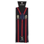 Mens Vintage Check Stripe Trouser Braces Suspenders 1920s Gatsby Peaky Blinders - Knighthood Store