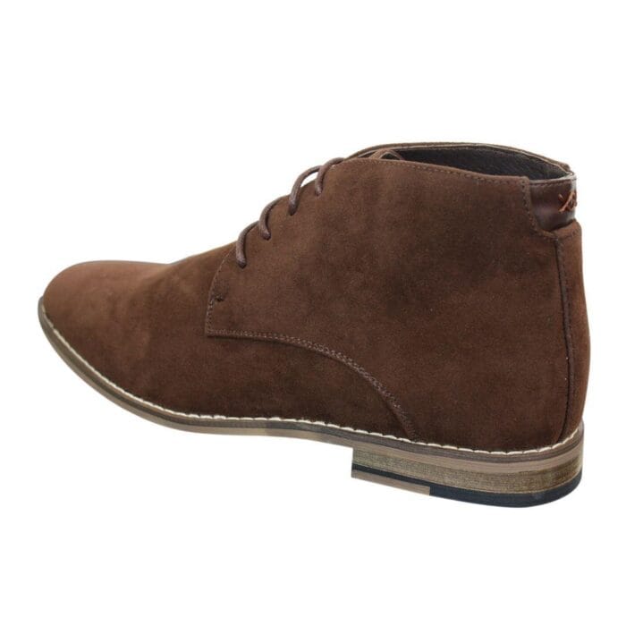 Mens Suede Ankle Boots Chelsea Laced Real Leather Lined Italian Design Smart Casual - Knighthood Store