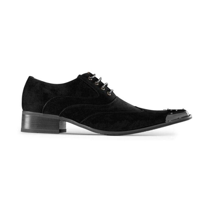Mens Metal Toe Pointed Shoes Suede Leather Patent Laced Cowboy Italian Dancing - Knighthood Store