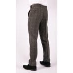 Mens Herringbone Tweed Vintage Retro Check Wool Trousers Blinders Classic - Knighthood Store