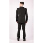 Mens 3 Piece Black Tailored Fit Complete Suit Classic Doorman Morning Funeral - Knighthood Store