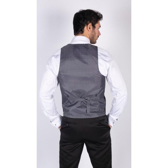 Mens Paisley Tuxedo Blazer And Waistcoat Brocade Dinner Jacket Satin Black Fit - Knighthood Store