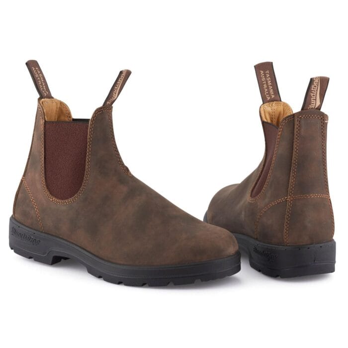 Blundstone 585 Rustic Brown Leather Australian Chelsea Ankle Boots - Knighthood Store