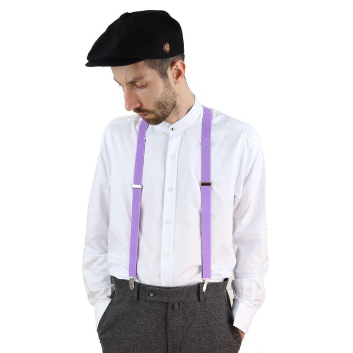 Mens Classic Retro Trouser Braces Suspenders 1920s Gatsby Peaky Blinders Colours - Knighthood Store
