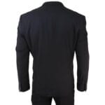 Mens Black 3 Piece Suit Classic Short Regular Long Smart Formal Tailored Fit - Knighthood Store