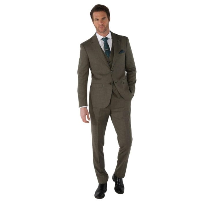 Men's Suit 3 Piece Sage Green Tailored Fit Summer Wedding - Knighthood Store