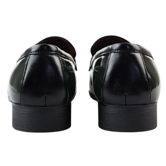 Men's Moccasin Loafers Patent Leather Lined Slip On Tassel Formal Dress Shoes - Knighthood Store