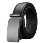 Mens Leather Belt Ratchet Trouser Jeans Dress 35MM Trim to Fit Any Size - Knighthood Store