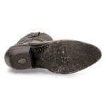 New Rock WSTM006-S1 Black Leather Cowboy Western Pointed Boots Riding Retro - Knighthood Store