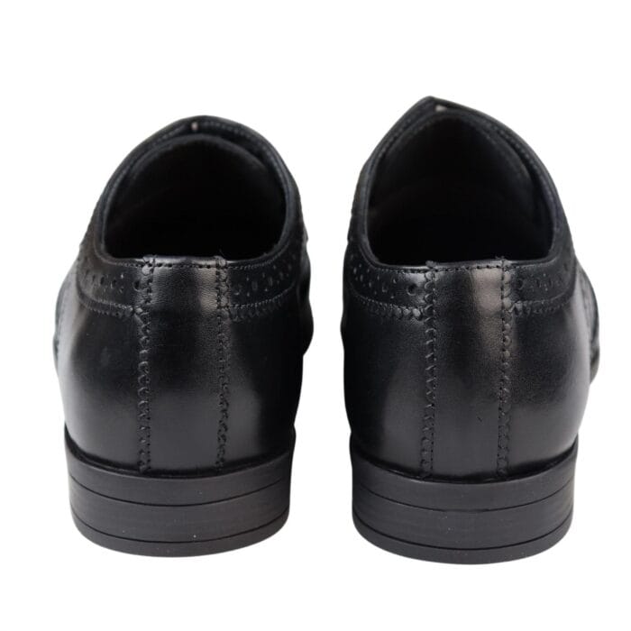 Mens Real Leather Smart Shoes Laced Brogue Shoes Black Brown Classic Gatsby Dress - Knighthood Store