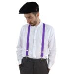 Mens Classic Retro Trouser Braces Suspenders 1920s Gatsby Peaky Blinders Colours - Knighthood Store