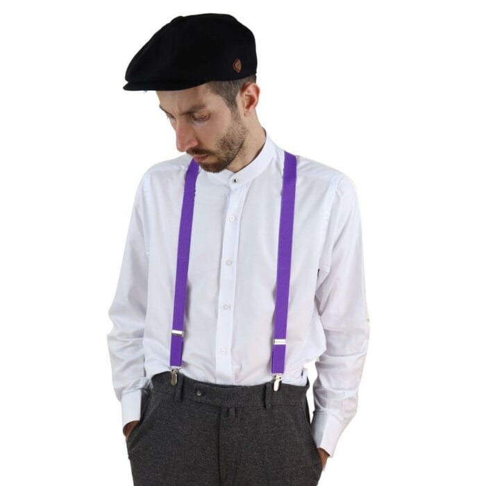 Mens Classic Retro Trouser Braces Suspenders 1920s Gatsby Peaky Blinders Colours - Knighthood Store