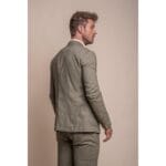 Mens Sage Green Linen 2 Piece Summer Suit - Knighthood Store