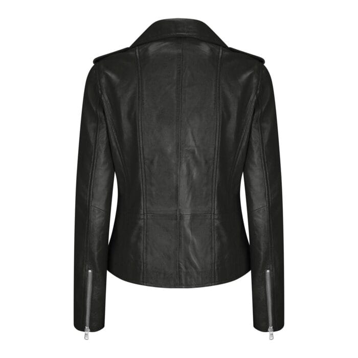 Womens Ladies Girls Soft Blue Real Leather Racing Biker Style Jacket - Knighthood Store